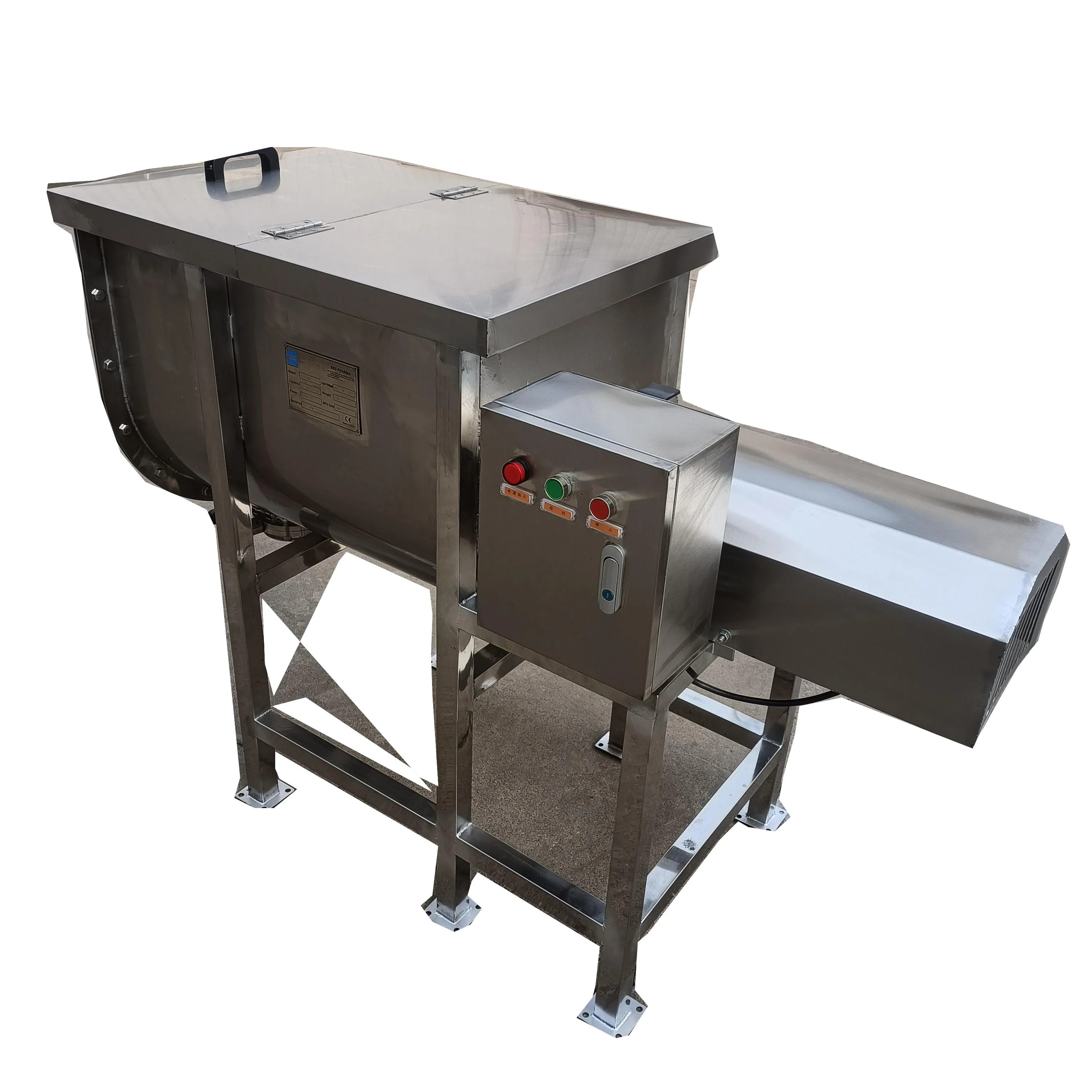 

Hot Sale Stainless Steel Mixer Small Wheat Flour Mixing Machine with Heating Double Helical Ribbon Horizontal Vitamin Mixer