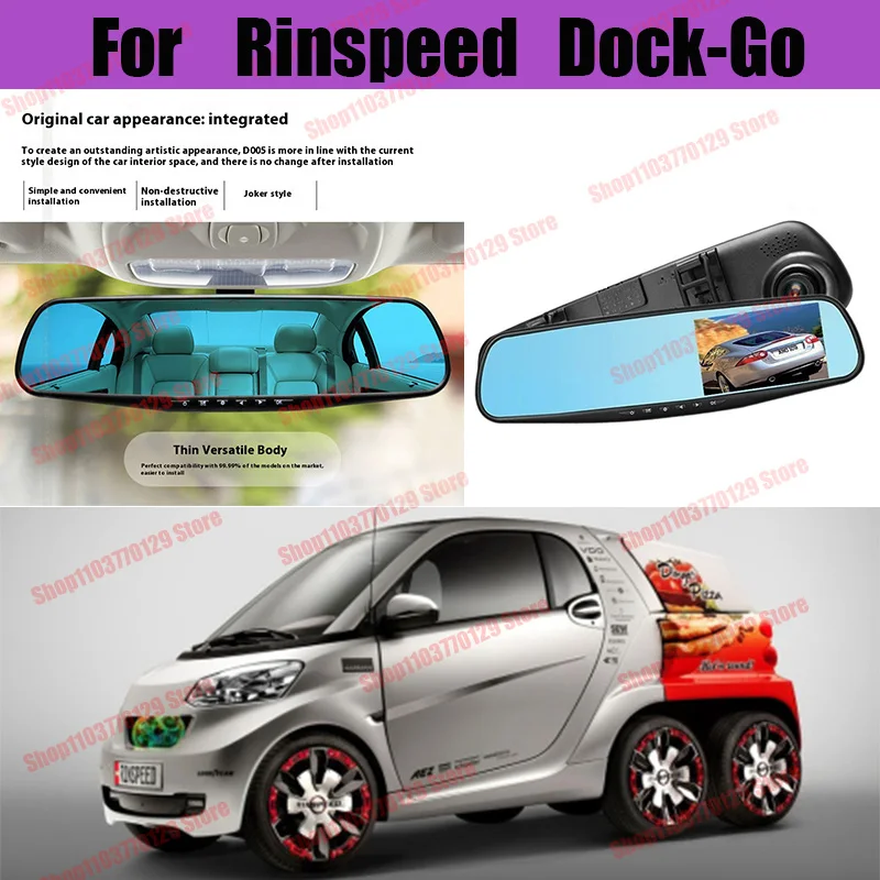 

For Rinspeed Dock-Go High definition dual lens driving recorder with front and rear dual recording reverse images Car dvr