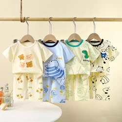 Children's Short Sleeve Cotton Summer Baby Pajamas Set Children's Clothing