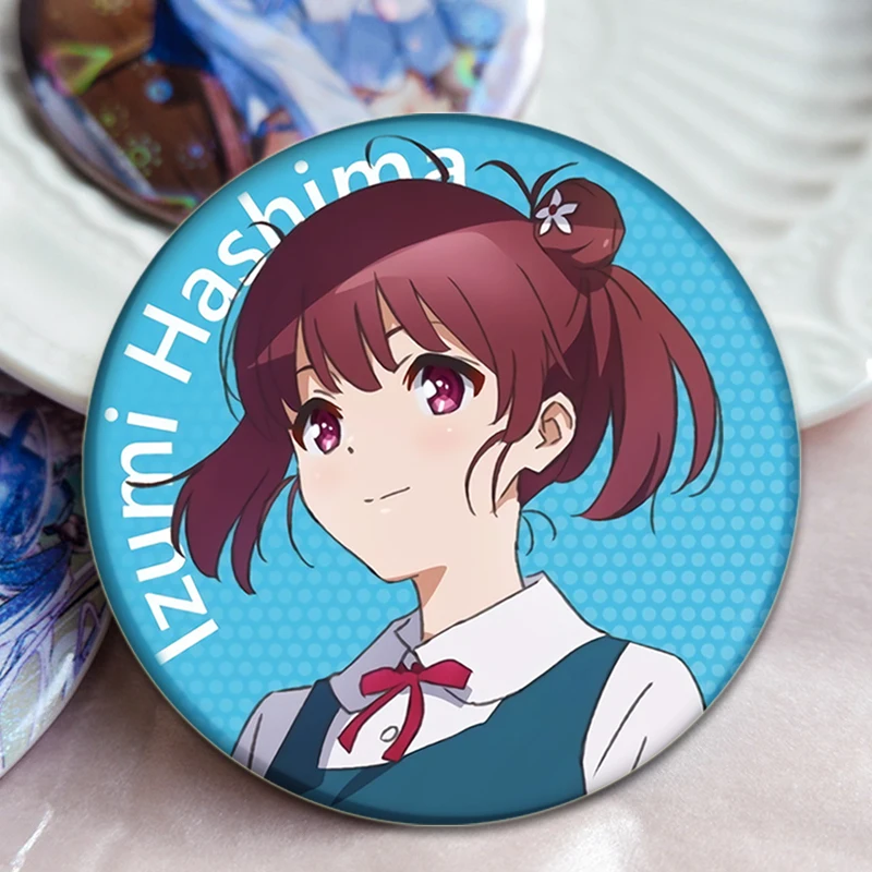 Eriri Spencer Sawamura,Megumi Kato,Hyodo Michiru,Kasumigaoka Utaha Badge Cartoon Anime Characters Brooch Pins for Backpack Gifts