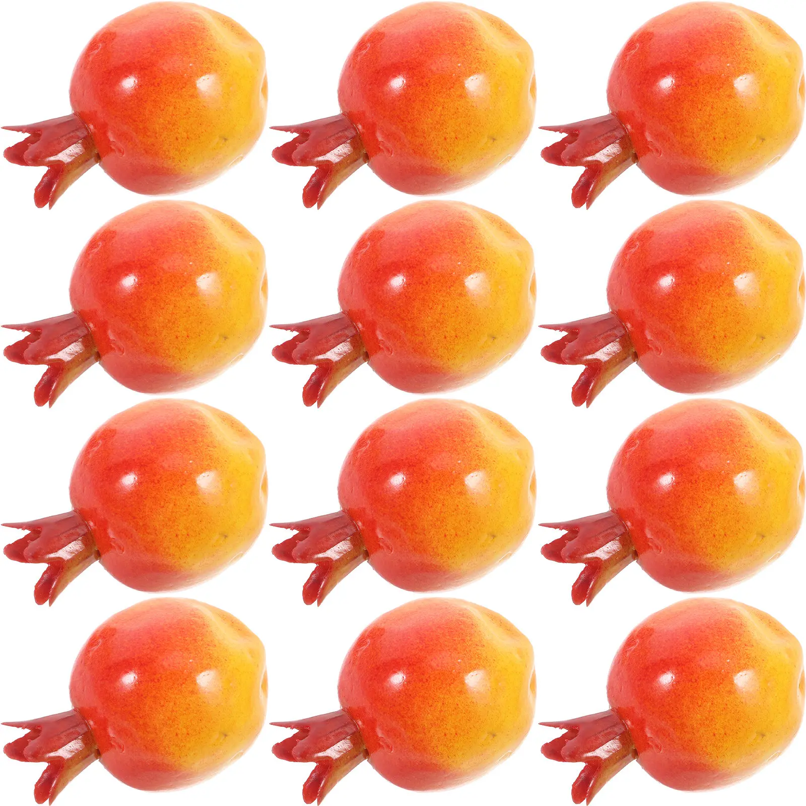 

24pcs Realistic Artificial Pomegranate Fake Fruit Decor For Table Kitchen Party Display Simulation Pomegranate Decoration