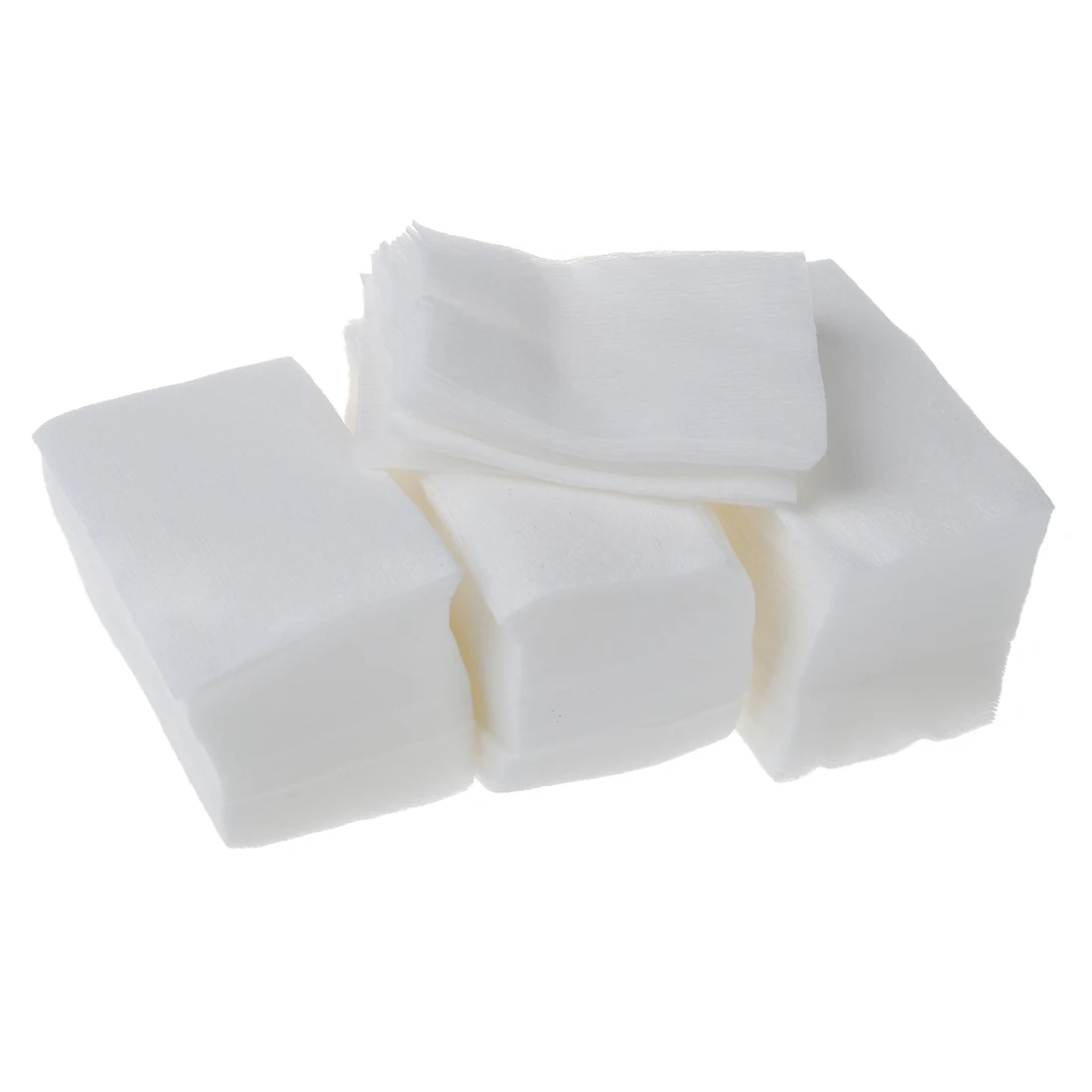 แผ่นผ้าฝ้ายสำหรับทำความสะอาดใบหน้าทรงสี่เหลี่ยม penghapus kutek สีขาวสำหรับสุภาพสตรี320ชิ้น