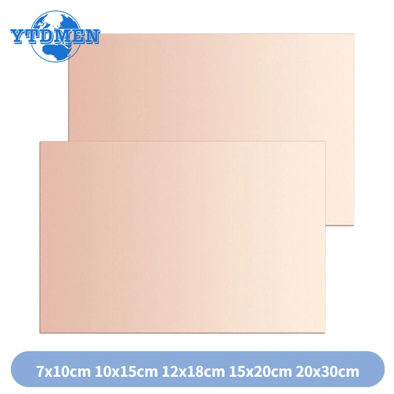 1PCS FR4 PCB 20x30cm 7x10cm 10x15cm 12x18cm 15x20cm Single Side Copper Clad Plate DIY PCB Kit Laminate Circuit Board for Arduino