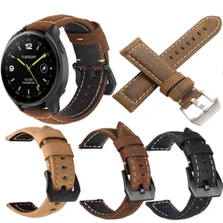 22mm Quick Release Leather Straps for Xiaomi Mi Watch 2 Quality Genuine Retro Genuine Leather Watchband Accessories