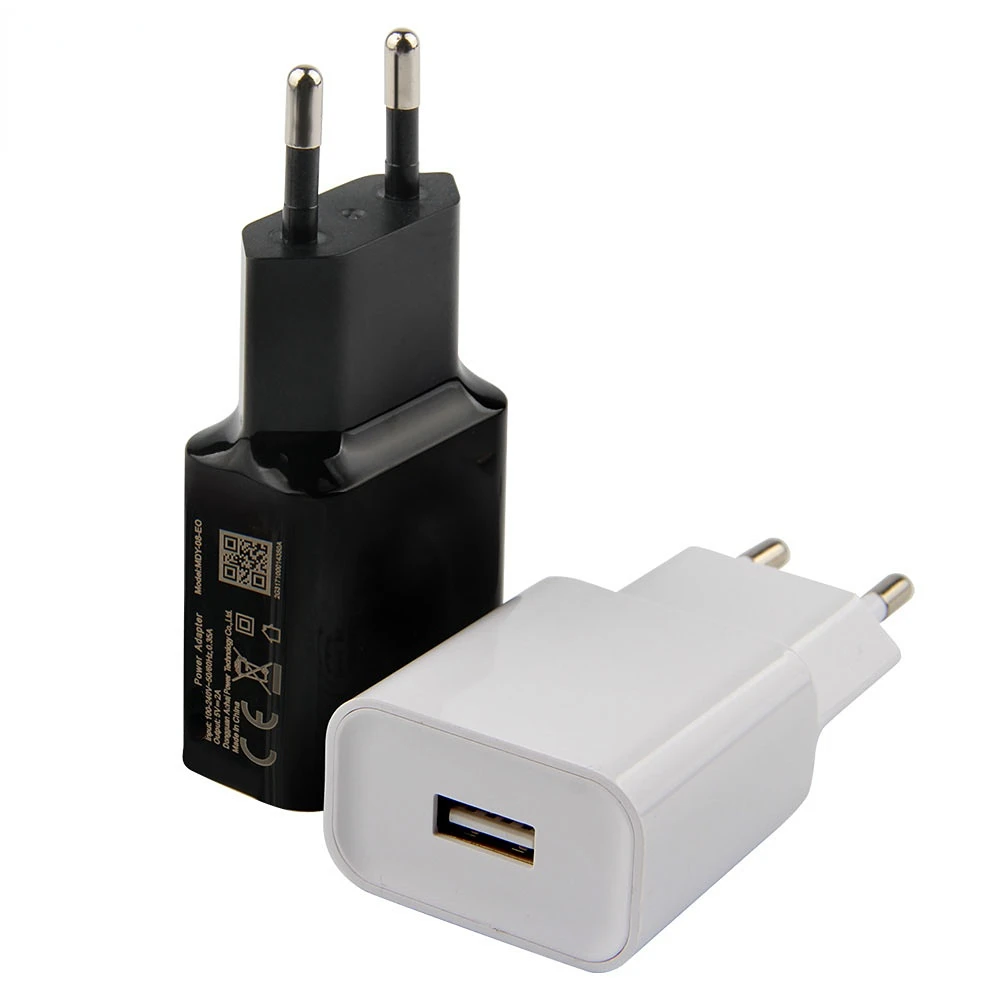 5V 2A EU Travel Charger For Xiami Redmi Note 7 6 Note8 Mi 5 5S Mi9 Redmi 8 8A 6A Max 3 Mix3 A3 Type-C USB Type C Cable