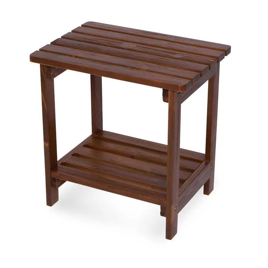 

Providence Rectangular Solid Wood Side Table, Outdoor Adirondack Patio Table, Oak