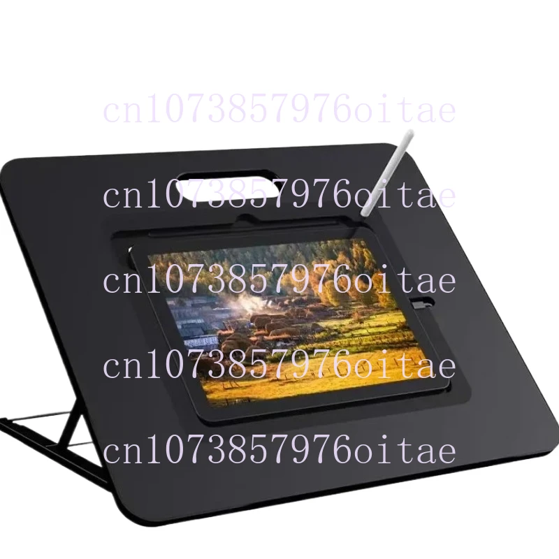 2023 Hot Sale Useful Foldable Plastic Drawing Ipad Holder Multi-Angle Adjustable Portable Tablet Desktop Stand for IPad