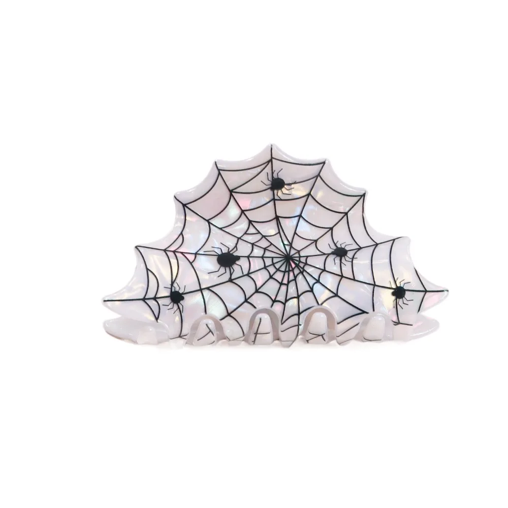 

Креативные забавные заколки для волос на Хэллоуин: ПВХ-заколки в форме паука и тыквы, заколки-крабы в виде шляпок, заколки-скелеты и заколки-акулы для фотосессий