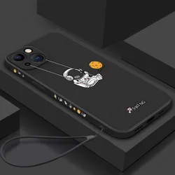 Cartoon Silicone Astronaut Pattern Soft Case For iPhone 17e 16e 17 16 15 Pro Max 14 15 13 Pro Max Shockproof Phone Cover Fundas