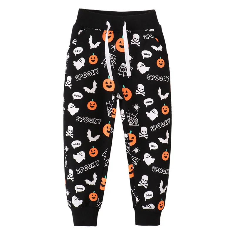 

Halloween 2-7T Baby Kids Boys Sweatpants Animals Drawstring Hot Selling Children's Trousers Autumn Spring Kids Clothing Pants