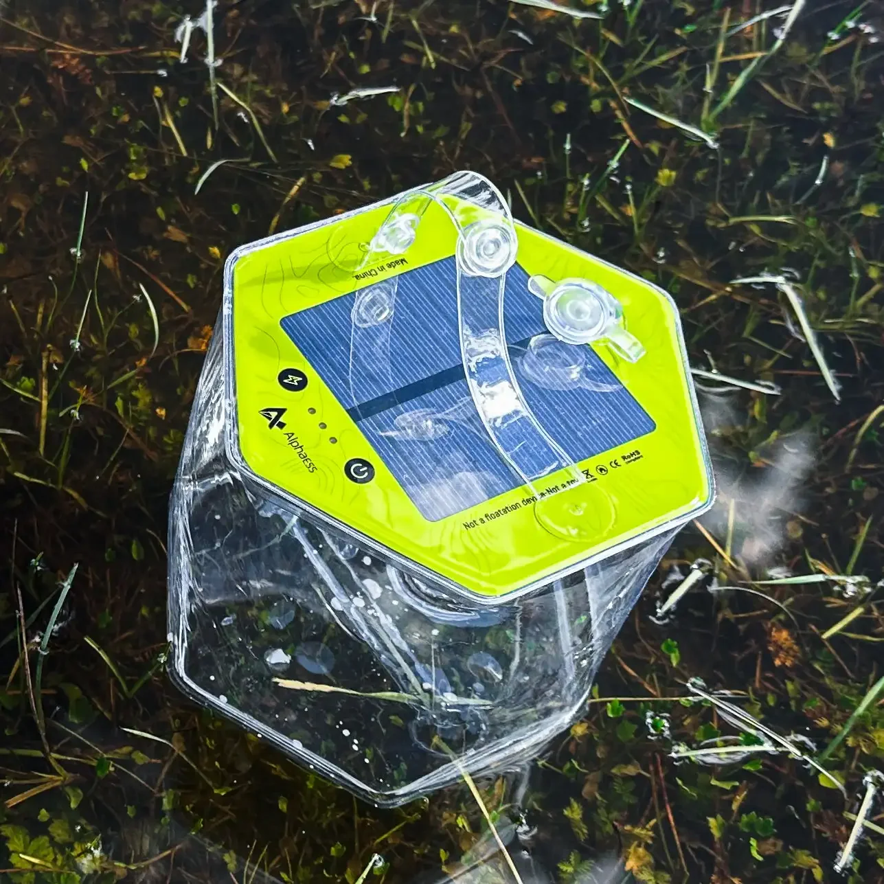 Solar Lantern LED Inflatable Inflatable Light,Suitable for Outdoor Camping,Equipped with Solar Cells and Lithium Batteries