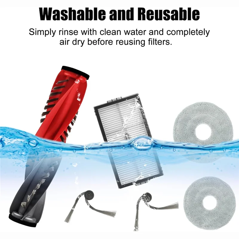 【Berserk】запасные части для робота-пылесоса Roborock Saros 10R/G20S Ultra, основная боковая щетка, фильтры HEPA, подушечки для швабры