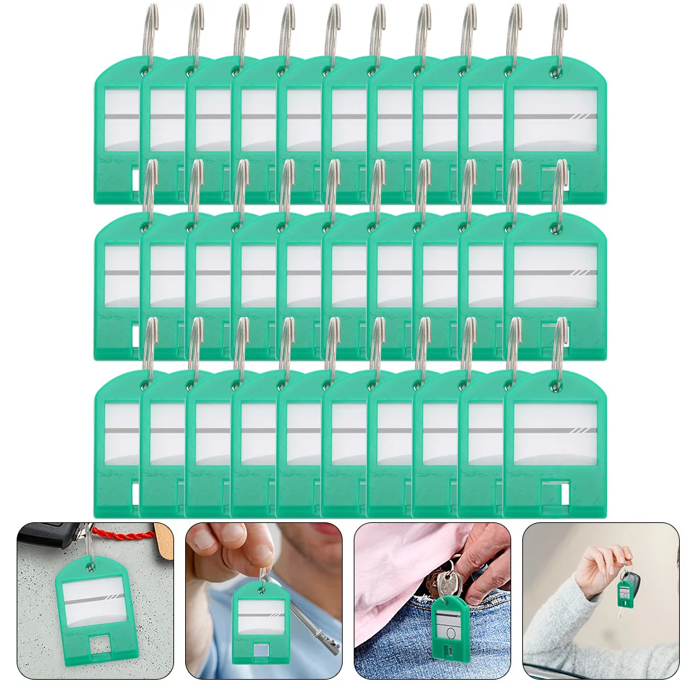

35Pcs Numbered Key Label Tags Plastic Colorful Keychains for Keys Luggage USB Portable Key Organization Tags Luggage Tag