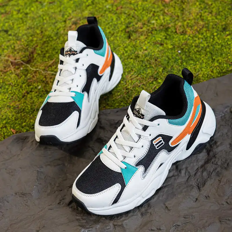Men Genuine Leather Lace Up Walking Shoes Wear-Resistant Soft Insole Classic Stylish Sneakers for Business Office Daily Travel