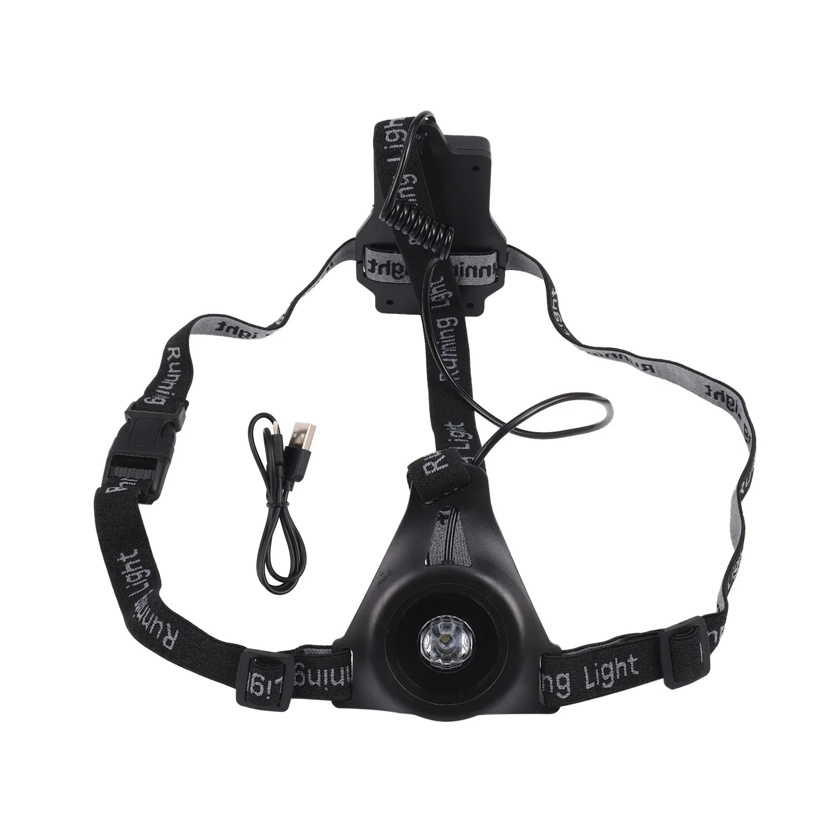 AF91-Outdoor Sport LED Night Running Light USB Rechargeable Chest Lamp Jogging Warning Light Cycling Torch