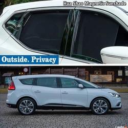 Magnetic Car Sunshade Shield Front Windshield Frame Curtain Sun Shades  For RENAULT GRAND SCENIC 4 2016 - 2022 MK4 Accessories