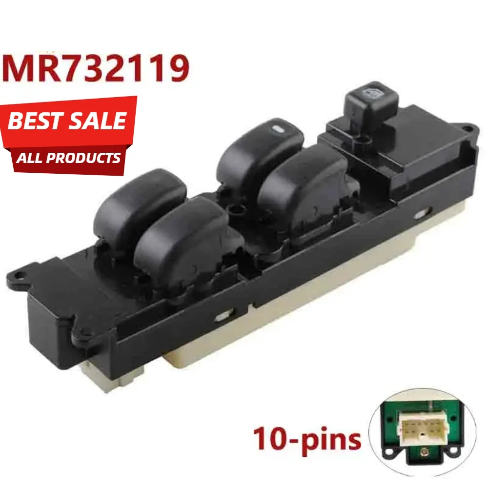 

New MR732119 Power Window Master Switch for Mitsubishi L200 Europe K74T K64T General K62T