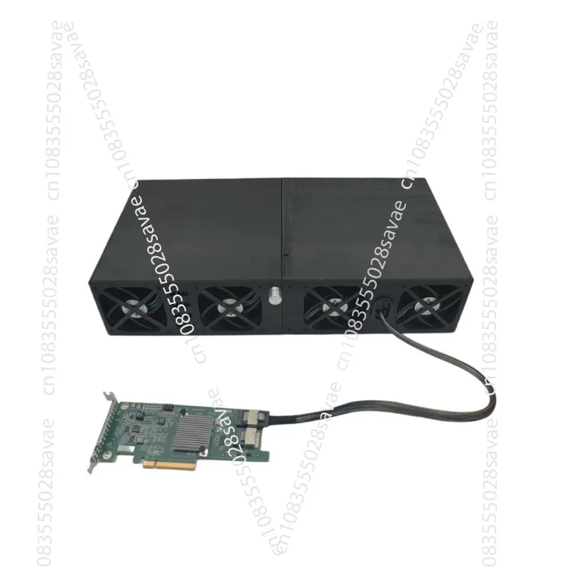 12-Disk Hard Disk Expansion Cabinet, External Storage Box, Can Be Connected in Series with Multiple Cages