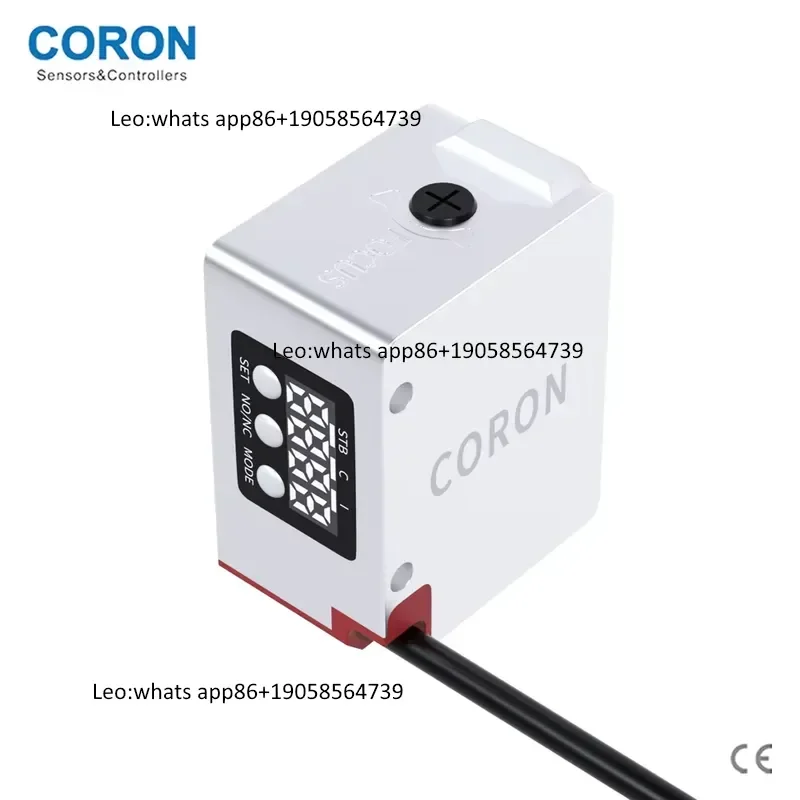KR-W500 Long-Range 4-Digit Display Optical Sensor Segment Display Color Mark Detection Long-Distance 30-500mm Range