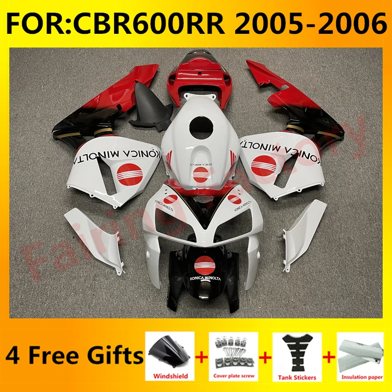 

Новый комплект обтекателей для мотоцикла ABS для CBR600RR F5 2005 2006 CBR600 RR CBR 600RR 05 06 полный обтекатель для кузова красный белый