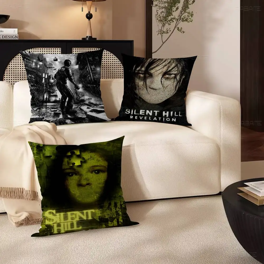 غطاء وسادة على شكل فيلم رعب كلاسيكي سايلنت هيل لغرفة النوم وغرفة المعيشة وغطاء وسادة مزخرف للأريكة