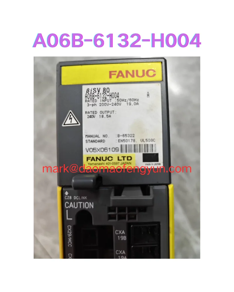 

A06B-6132-H004 Used Servo Drives Tested OK, A06B-6132-H004