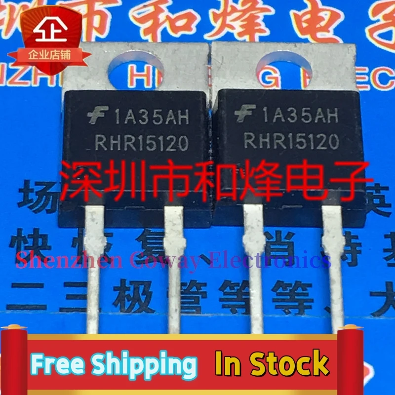 10PCS-30PCS  RHRP15120 RHR15120  TO-220 1200V 15A   In Stock Fast Shipping