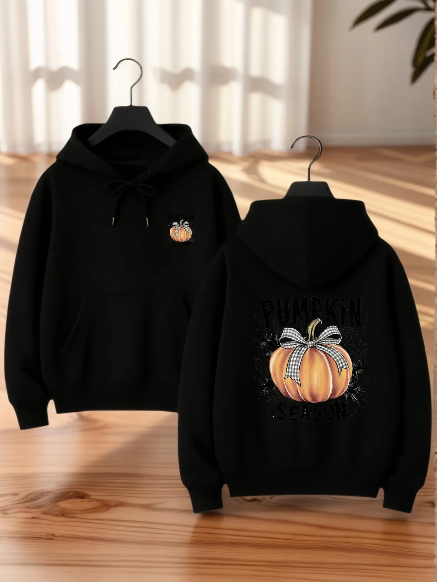 

Floral Graphic Pullover Hoodie Women, Aesthetic Casual Everyday Wear, Soft Fabric, For Young Men and Teens