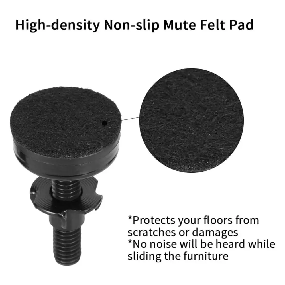 4pcs Adjustable Height Furniture Leveling Feet Stable Support Rust-Proof Furniture Leveling Legs Load-Bearing Floor Protection