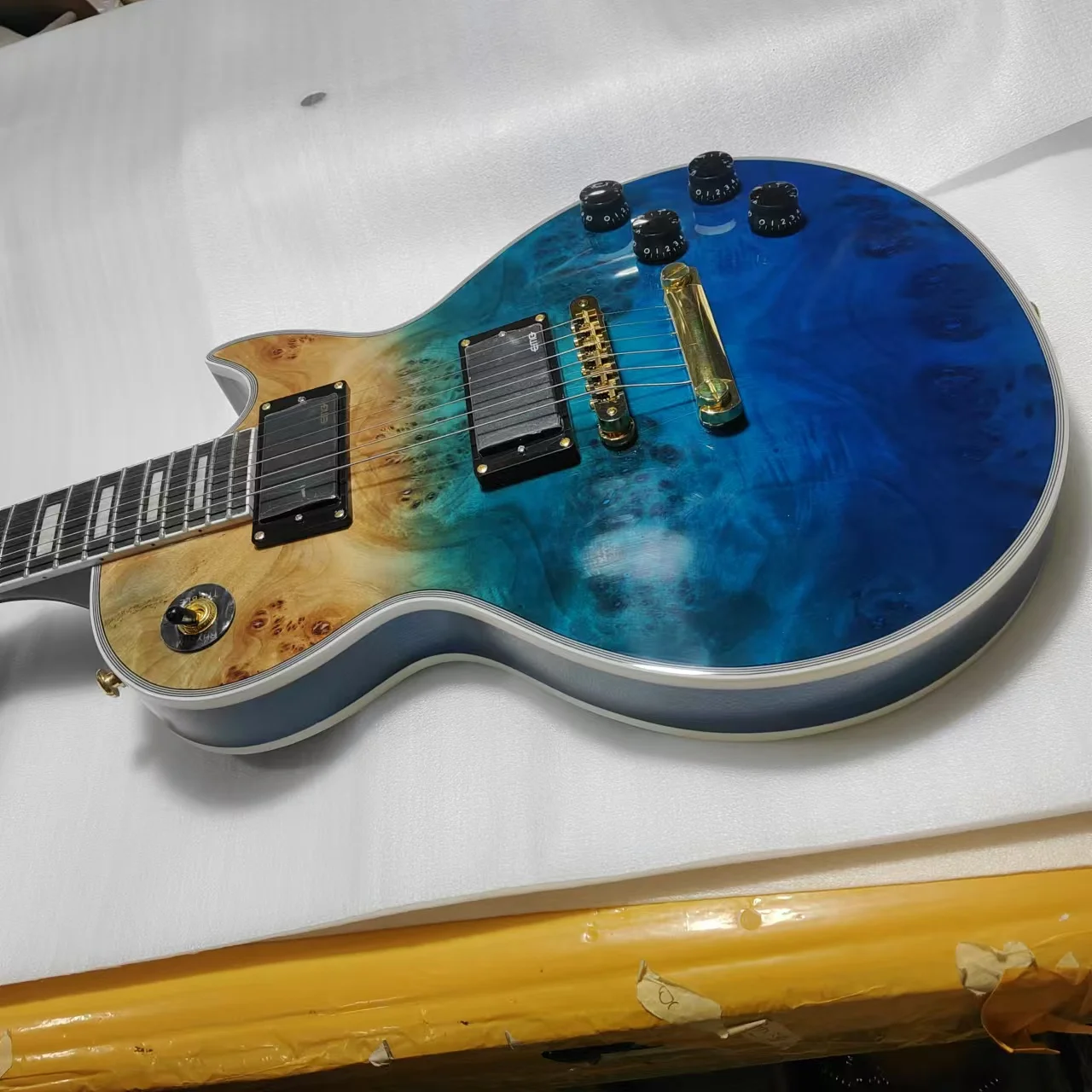 Guitarra elétrica personalizada, guitarra elétrica padrão LP, alta qualidade, entrega gratuita