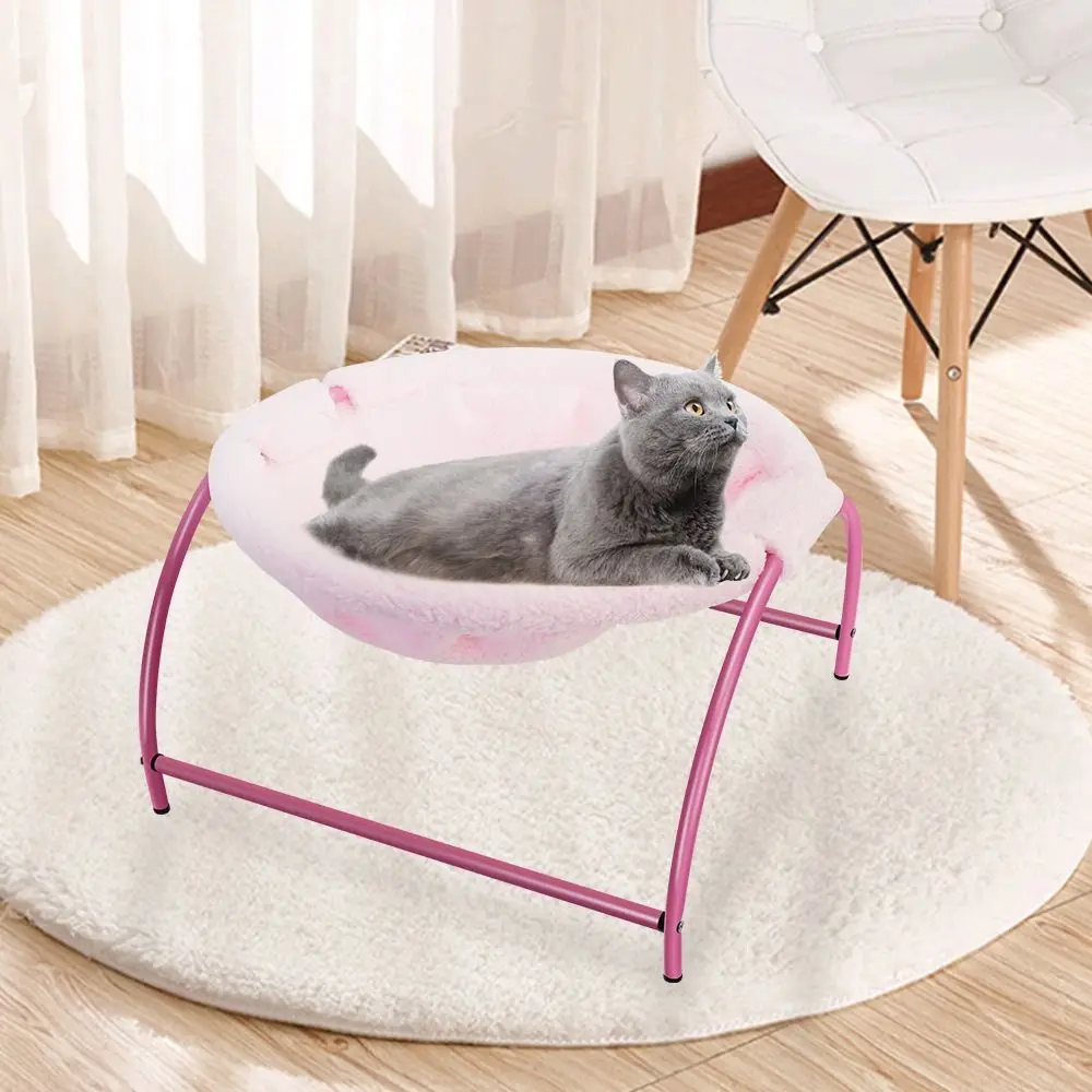 Detachable Elevated Cat Hammock Breathable With Stand Cat Standing Bed Free-Standing Comfortable Pet Sleeping Nest Winter - view 4