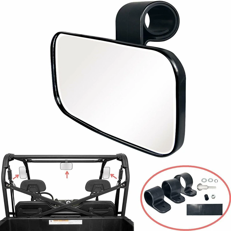 UTV ATV Mirror Internal Center Rear View Mirror 1.5Inch 1.75Inch 2Inch For Polaris Yamaha Honda Kawasaki