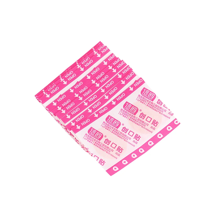 100 pçs/set mini redondo descartável médico adesivo bandagem band-aid ferida gesso