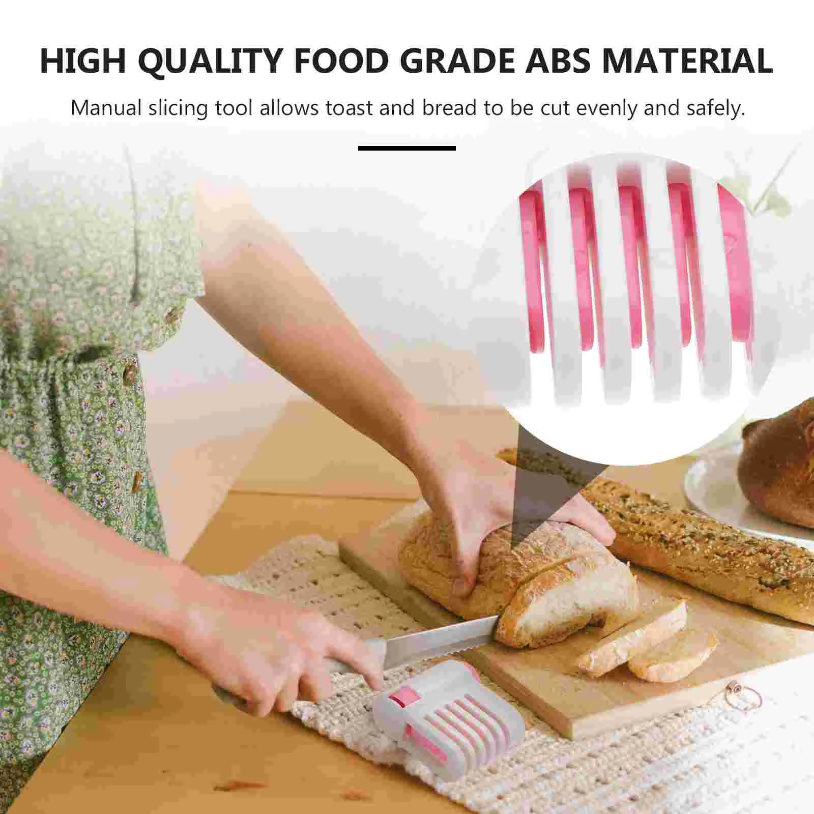 2 Pcs Tool Round Toast Slice Cake Frosting Tools 550X400X300CM Leveler Slicer