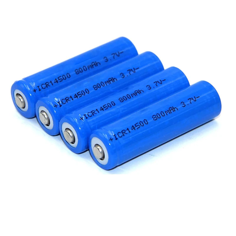14500 800mah 3.7V Lithium Ion Rechargeable Battery For LED flashlight, free delivery