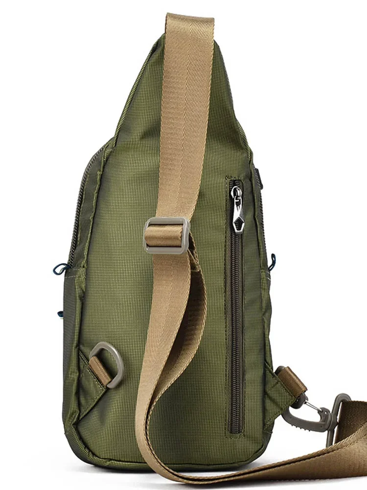 Bolsas crossbody voluntárias masculinas, bolsos múltiplos, elegantes, versáteis, para telefone, monocromáticas, nylon, bolsas de cintura de viagem, 1652-16, novo, 2023