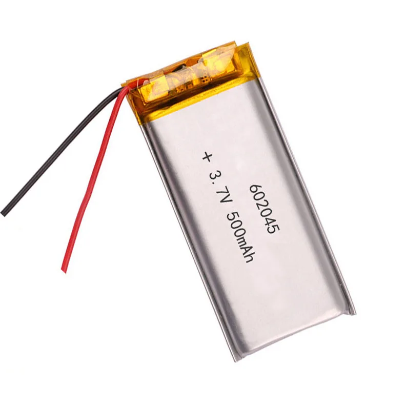 

2/5/10/20 Pcs 3.7V 500mAh 602045 Lithium Polymer Ion Battery 2.0mm JST Connector