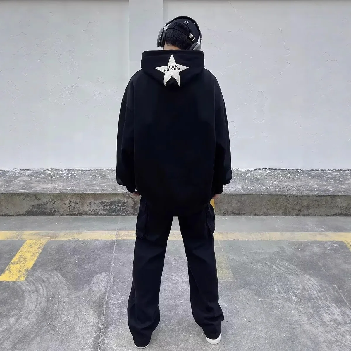 سترة نسائية بغطاء للرأس بأكمام طويلة على طراز الشارع، سترة نسائية فضفاضة عصرية كاجوال من ألياف البوليستر مطبوعة بأكمام كاملة #2