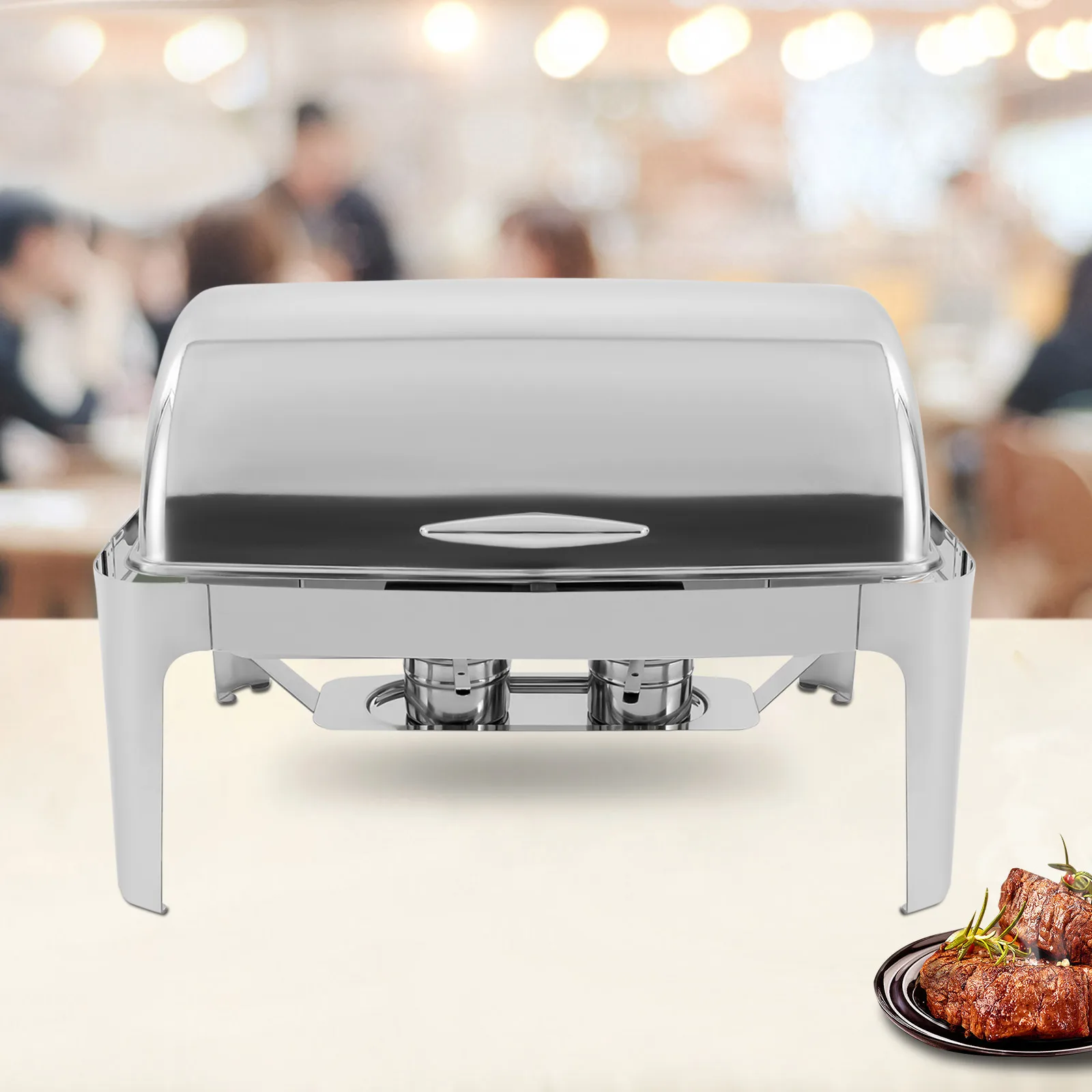 Imagem -06 - Chafing Dish Grupo Catering Food Warmer Alta Qualidade 9.54qt Aço Inoxidável