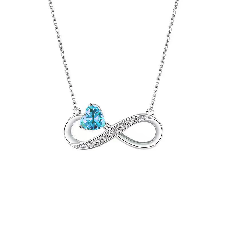 Mobius Loop Zircon Pendant Necklace 2026 New Luxury Jewelry For Wife Girlfriend Mother Christmas Valentine Mother's Day Gift