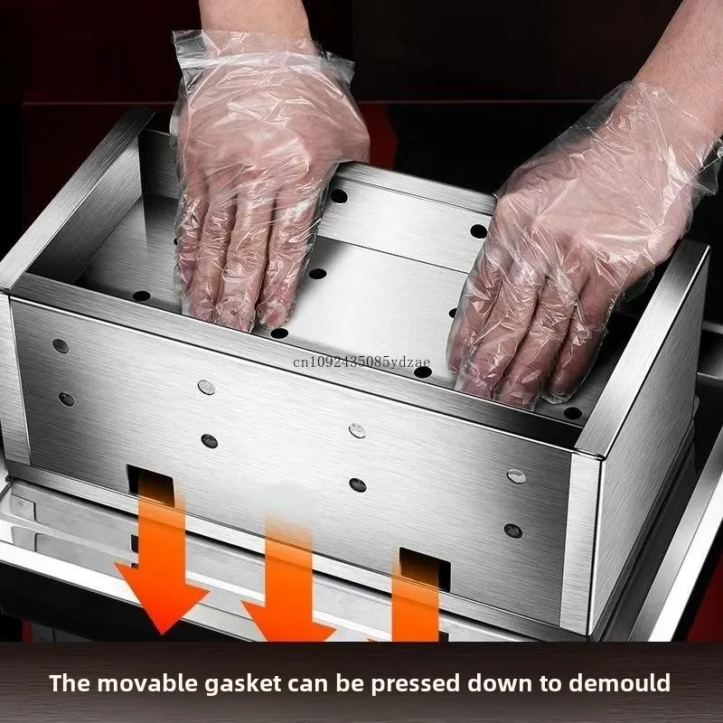 304 Stainless Steel Meat Pressing Mold Box, Cooked Meat Forming Tool, Briquetting Machine