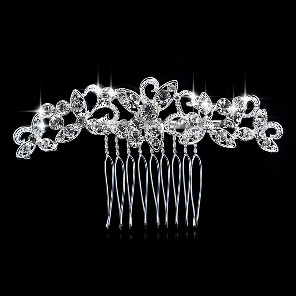 

Sparkling Hair Comb Wedding Headdress Fashionable Headwear Unique Design Bright Color Women Party Prom Photography