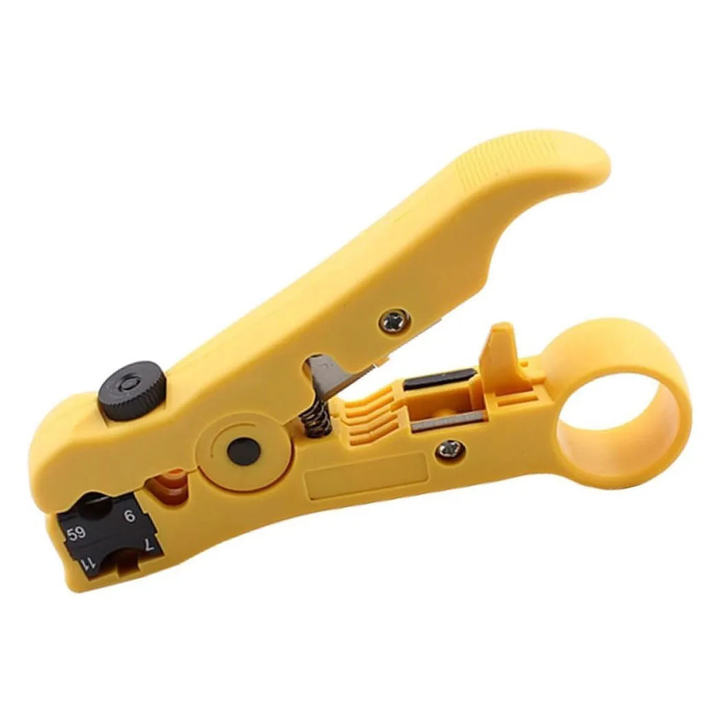 2pcs Universal Cable Wire Stripper Cutter Stripping Tool for Flat or Round UTP Cat5 Cat6 Wire Coax Coaxial