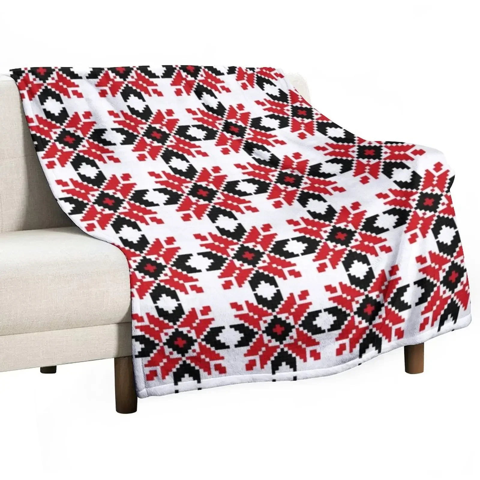 New Eastern Europe Pattern, Traditional Folk, Folklor Throw Blanket Weighted Hairy Fashion Sofas Blankets