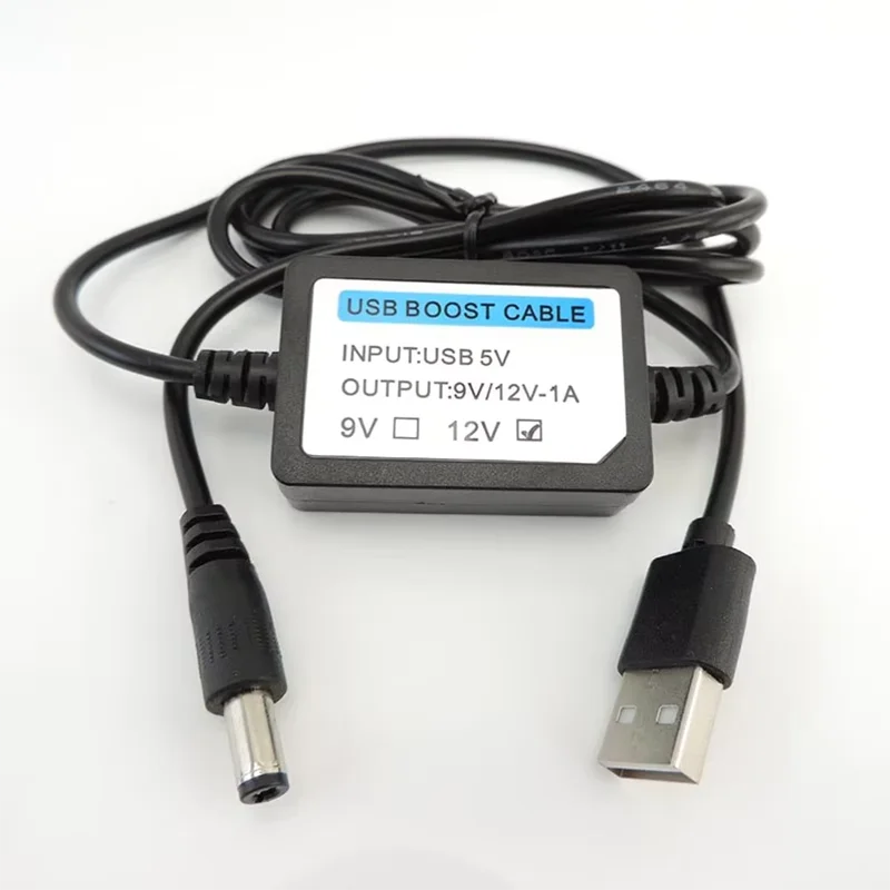 USB Charge Power Boost Line DC Cable 5.5mm x2.5mm 8.4V/9V/12V/12.6V Step UP Module Converter Adapter Male Plug Component B1