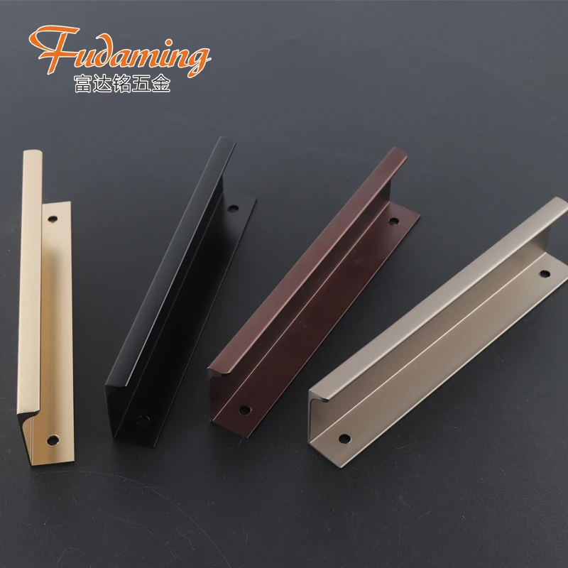 

Black Invisible Handle Punch-Free Cabinet Wardrobe Door Handle Modern Minimalist Cabinet Door Handle Drawer Lengthened Handle