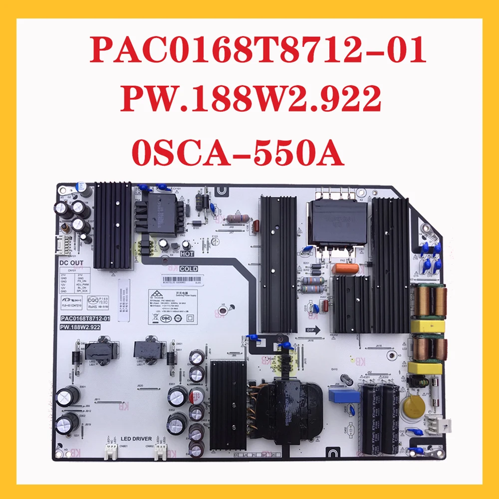 

PW.188W2.922 PAC0168T8712-01 0SCA-550A Power Supply Board for TV Professional Test Board PAC0168T8712 01 Original Parts