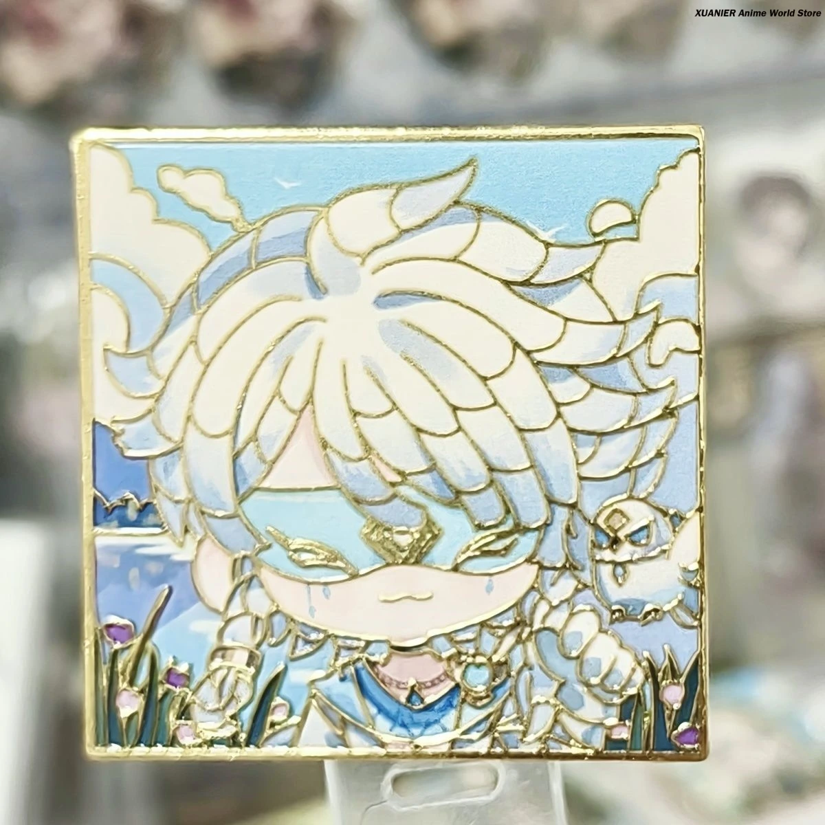 

Эли Кларк Seer Identity V модный квадратный металлический значок брошь на булавке мультяшный кулон Bedge декор одежды аниме косплей подарок на день рождения