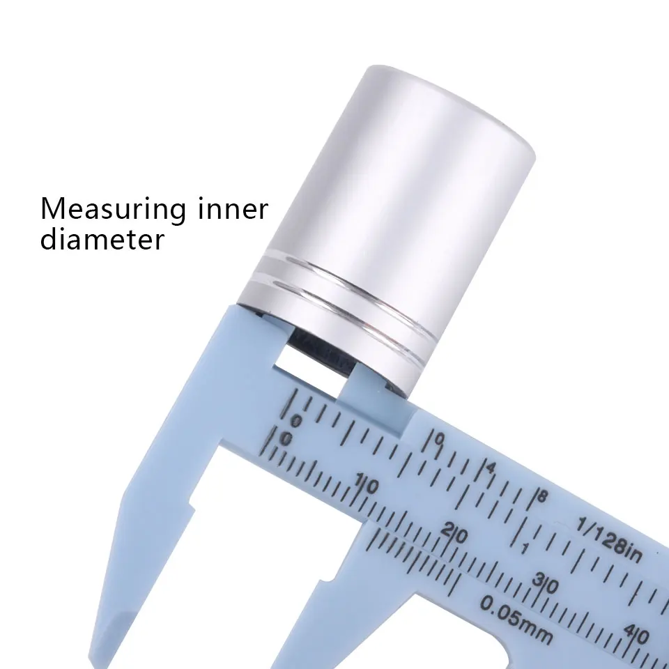 NEWCOME Portable 80MM Plastic Eyebrow Measuring Vernier Caliper Tattoo Caliper Ruler Plastic Permanent Makeup Measurement Tools