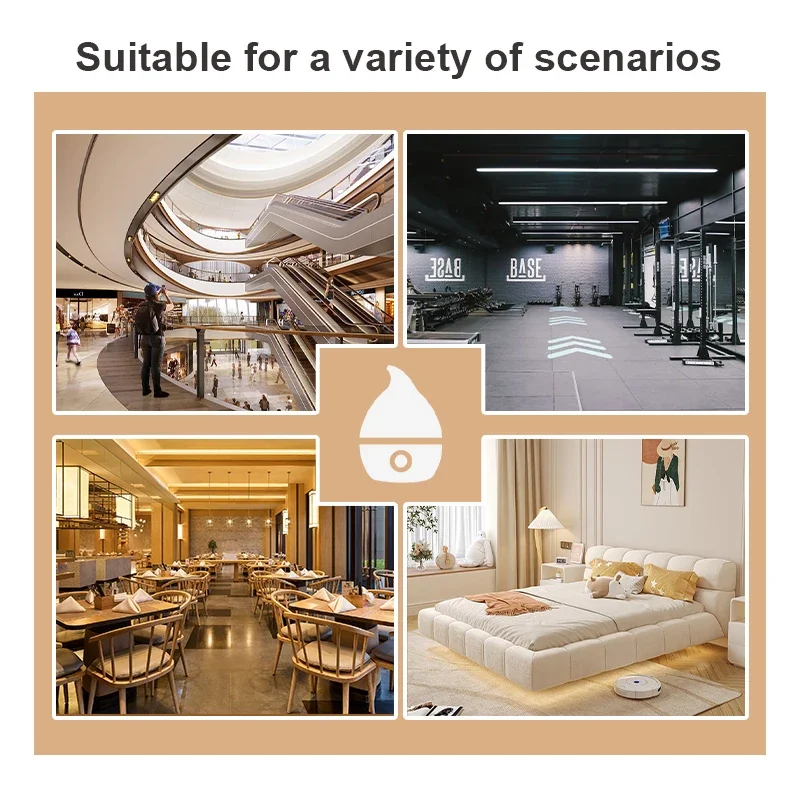 Picture 6: 500m³ Aroma Diffuser Bluetooth APP Home Fragrance Perfume Essential Oils Flavoring Smell Distributor 350ML Capacity 2025 New